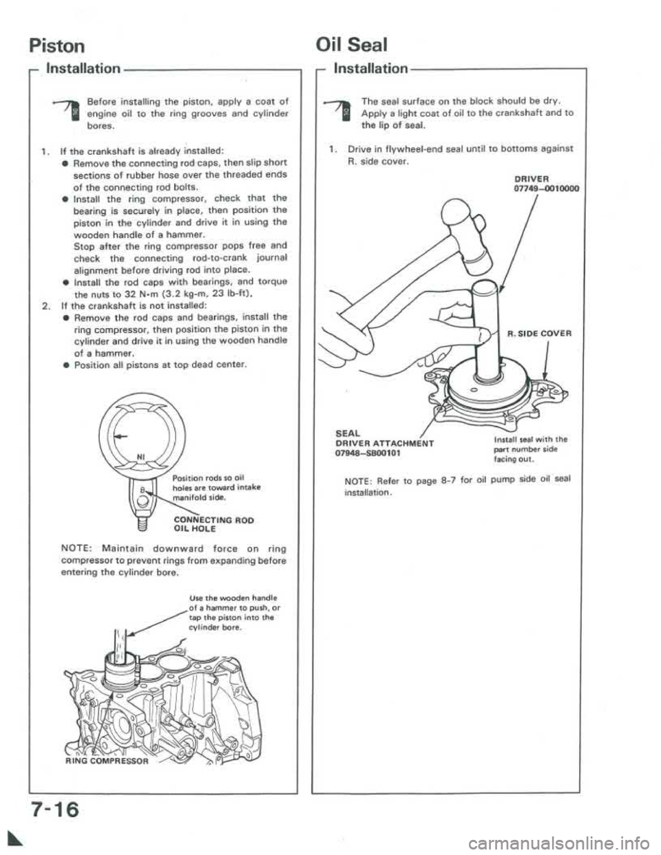 ACURA INTEGRA 1986  Service Repair Manual 