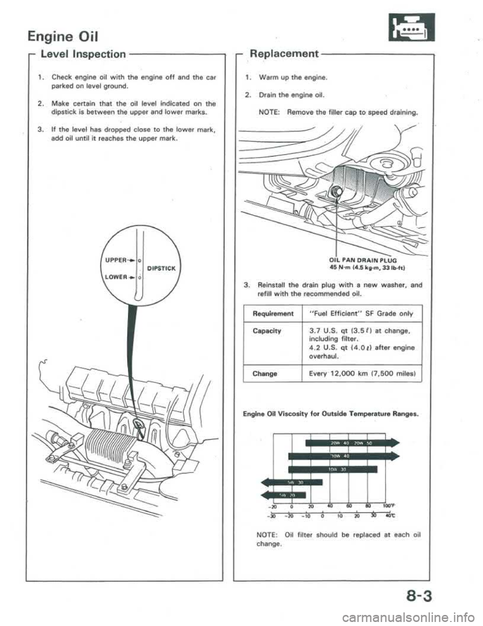 ACURA INTEGRA 1986  Service Repair Manual 