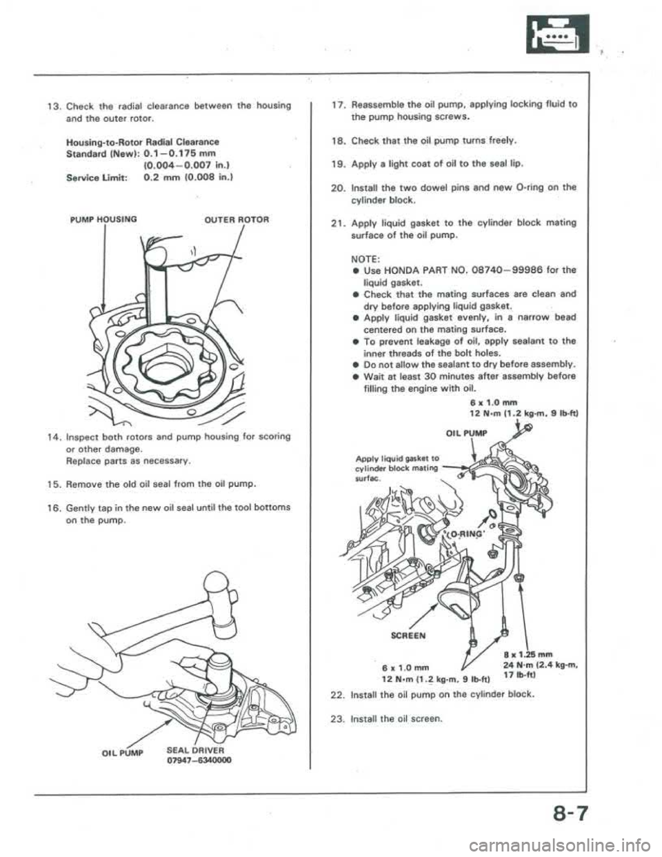 ACURA INTEGRA 1986  Service Repair Manual 