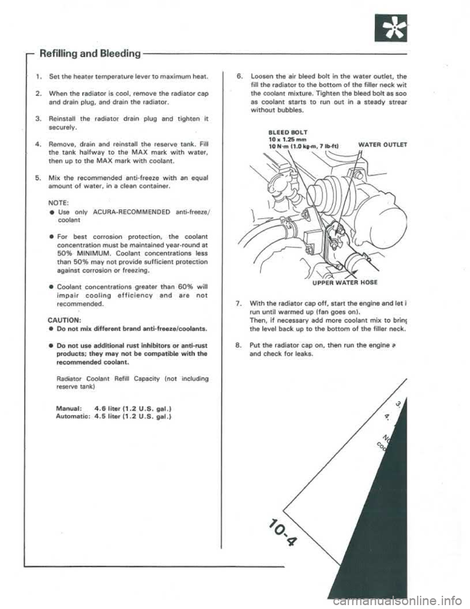 ACURA INTEGRA 1986  Service Repair Manual 