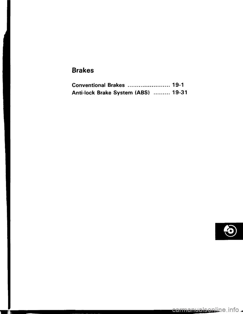 ACURA INTEGRA 1994  Service Repair Manual 