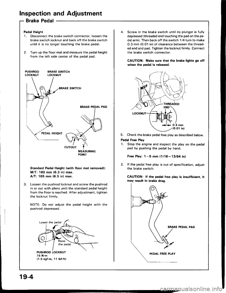 ACURA INTEGRA 1994  Service Repair Manual 