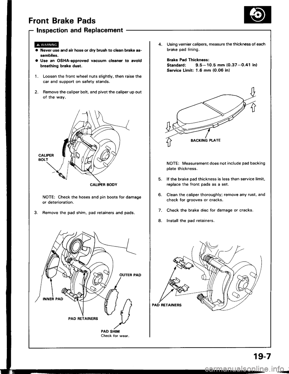 ACURA INTEGRA 1994  Service Repair Manual 