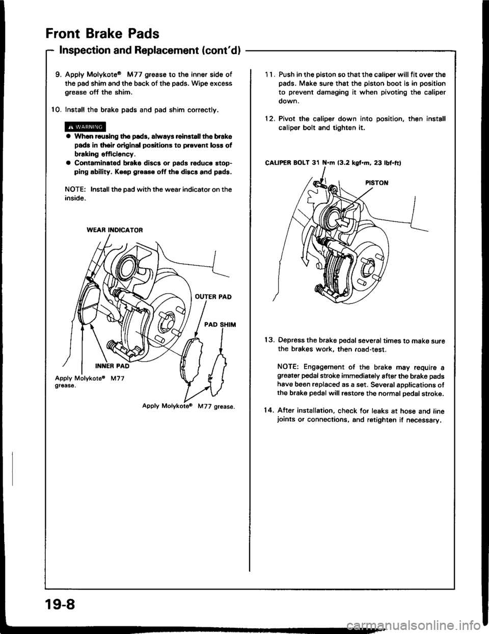 ACURA INTEGRA 1994  Service Repair Manual 