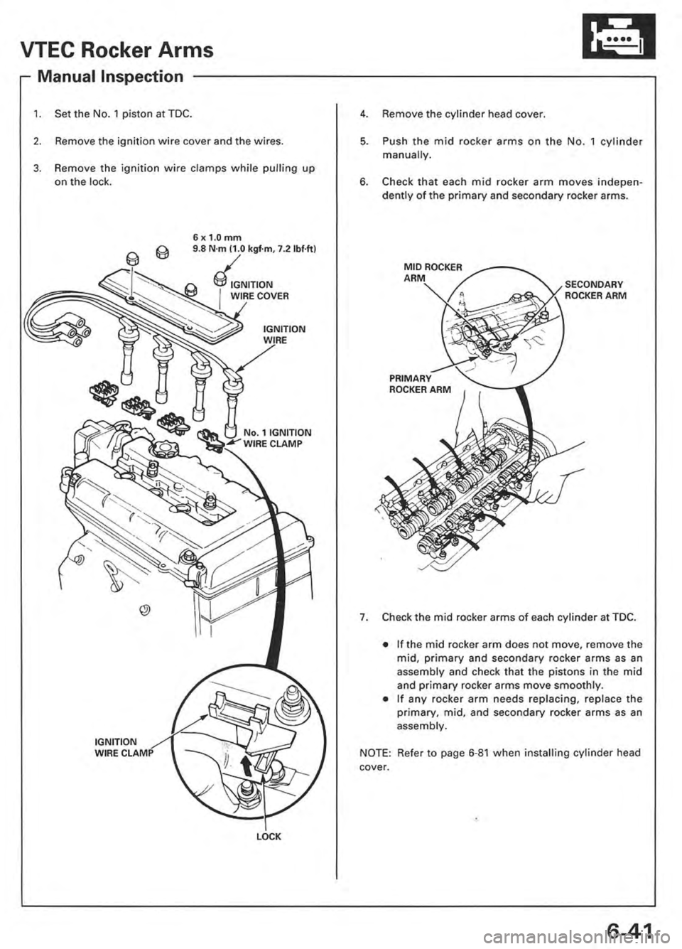 ACURA INTEGRA 1998  Service Repair Manual 