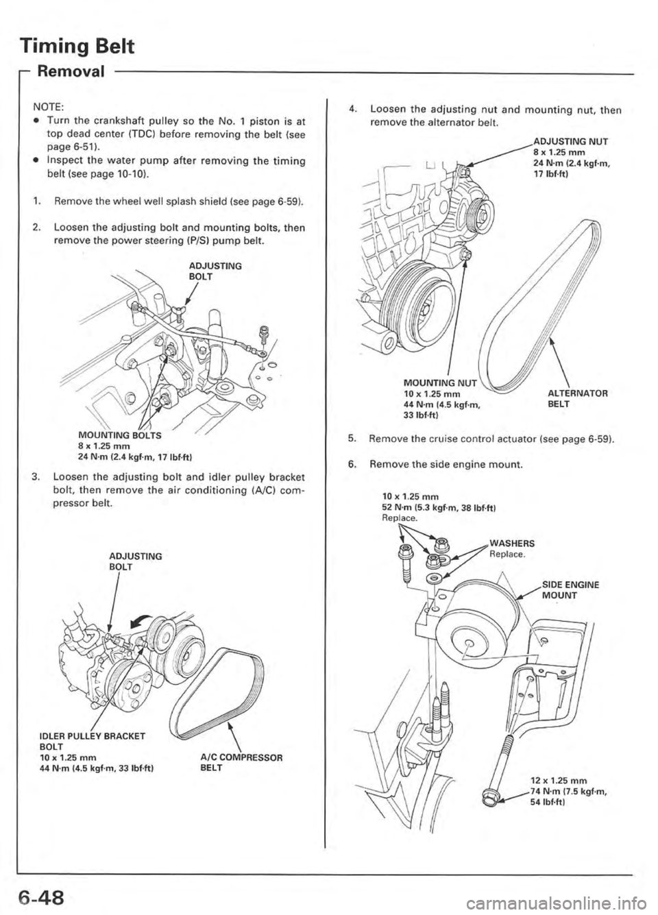 ACURA INTEGRA 1998  Service Repair Manual 