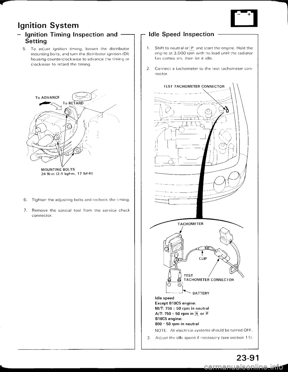 ACURA INTEGRA 1998  Service Repair Manual 