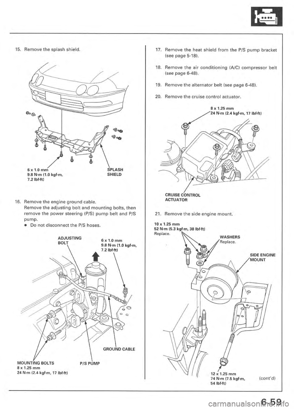 ACURA INTEGRA 1998  Service Repair Manual 