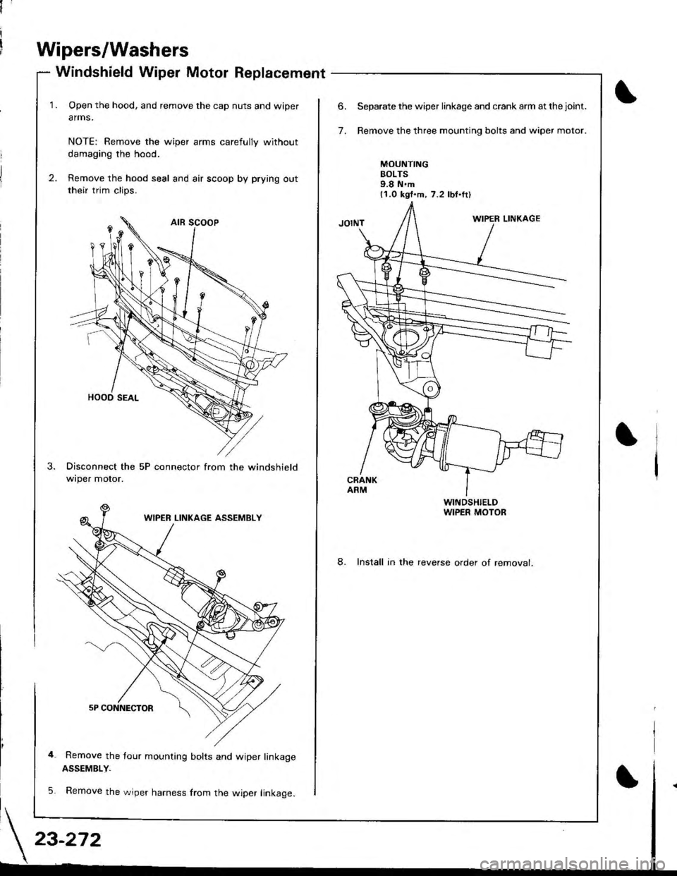 ACURA INTEGRA 1998  Service Repair Manual 