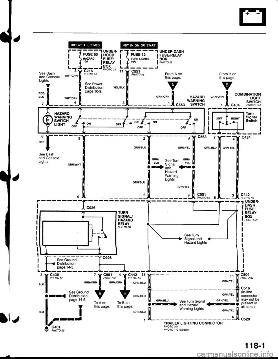 ACURA INTEGRA 1998  Service Repair Manual i-1:
!._ll
""*"t-[:
::il
--1 UNDER- TT----1 UNDER-DASHsE s3 I HOOD I f FUSE 12 | FUSE/RELAY^Bo 
|FE:F{, i },8In""" iF"?T".,__.1 BOX U-:L-----r
]3," f, rt,i%., FromAon
te Power t 
tnrs Pase
:i:it8: 