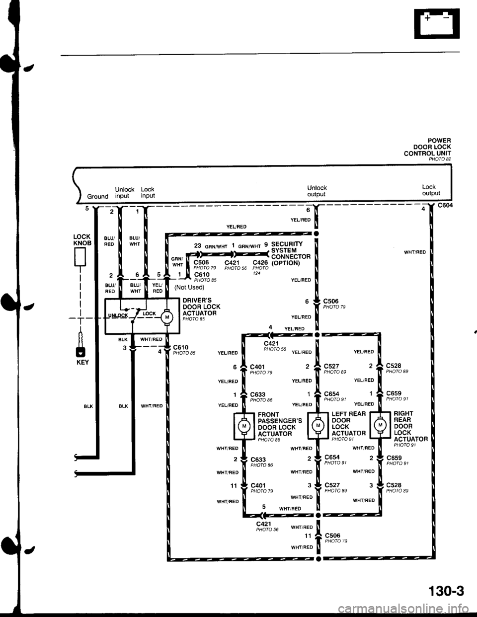 ACURA INTEGRA 1998  Service Repair Manual POWERDOOR LOCKCONTROL UNITPHOIO A2
Unlock LockGround input inputUnlockoutpulLOCKoutput
23 GFNwHT 1 cnr wsr 9 SECURITY
""" rt>--fF--36="1?tto";;; g,%03^ FS2;"6 t$2rg (oPT|oN)
_rJt gp:,s". 24
BLU/
ALU/