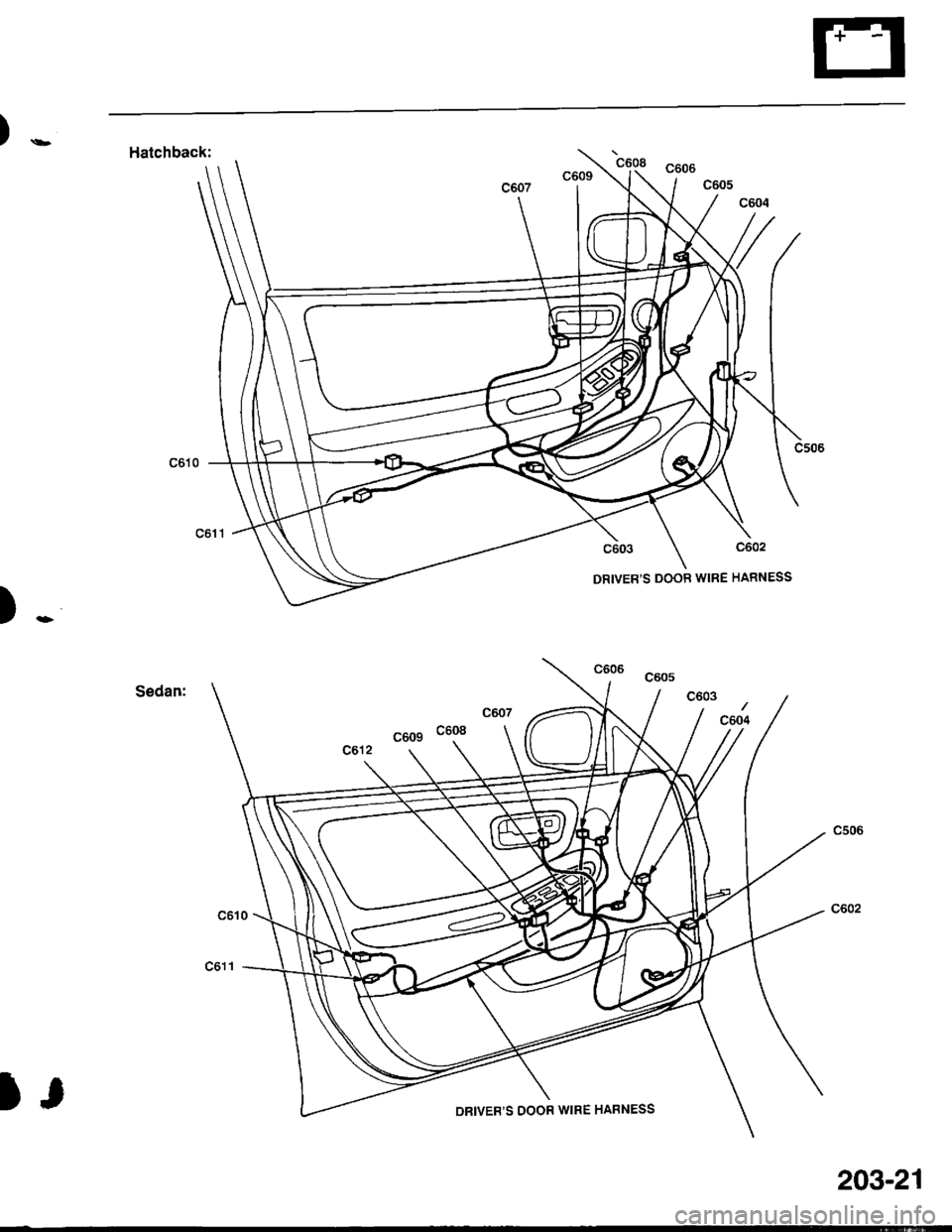 ACURA INTEGRA 1998  Service Repair Manual )-
)r>
Hatchback:c9Q8 cooe
lr
203-21 