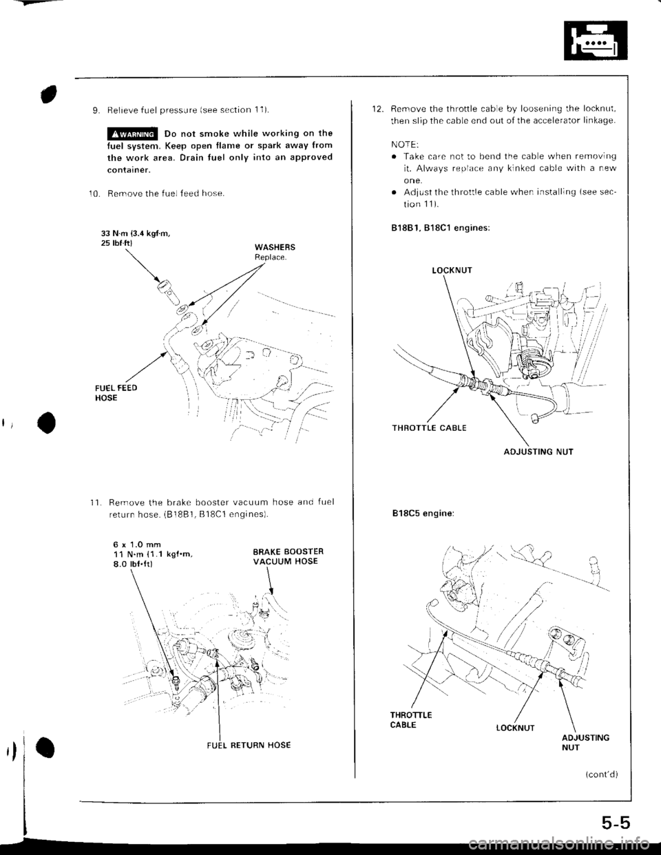 ACURA INTEGRA 1998  Service Repair Manual 