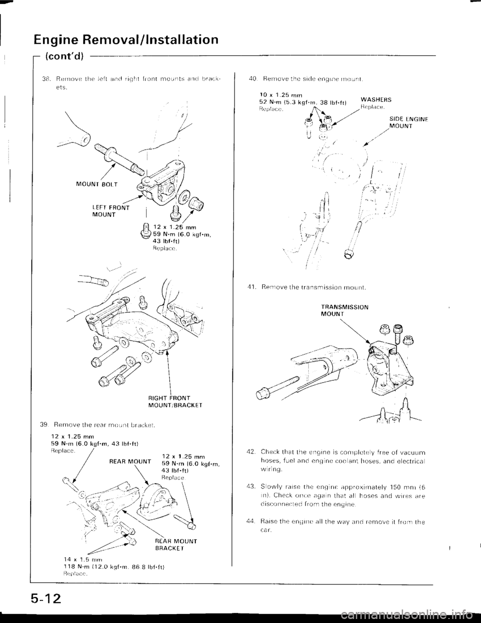 ACURA INTEGRA 1998  Service Repair Manual 