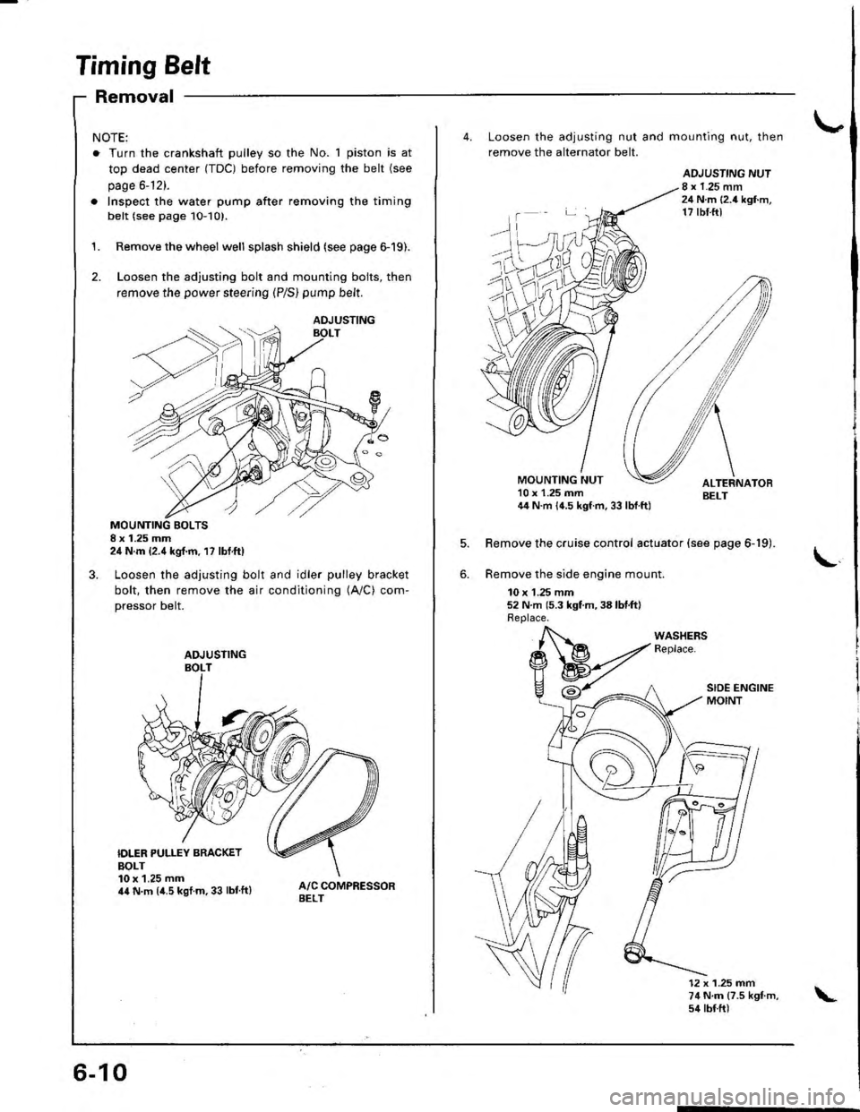ACURA INTEGRA 1998  Service Repair Manual 