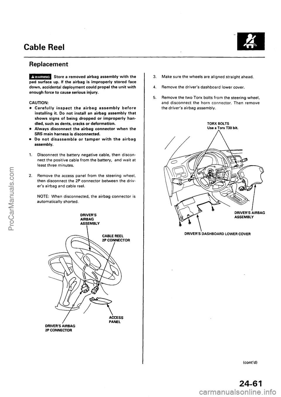 ACURA INTEGRA 1990  Service Repair Manual ProCarManuals.com 