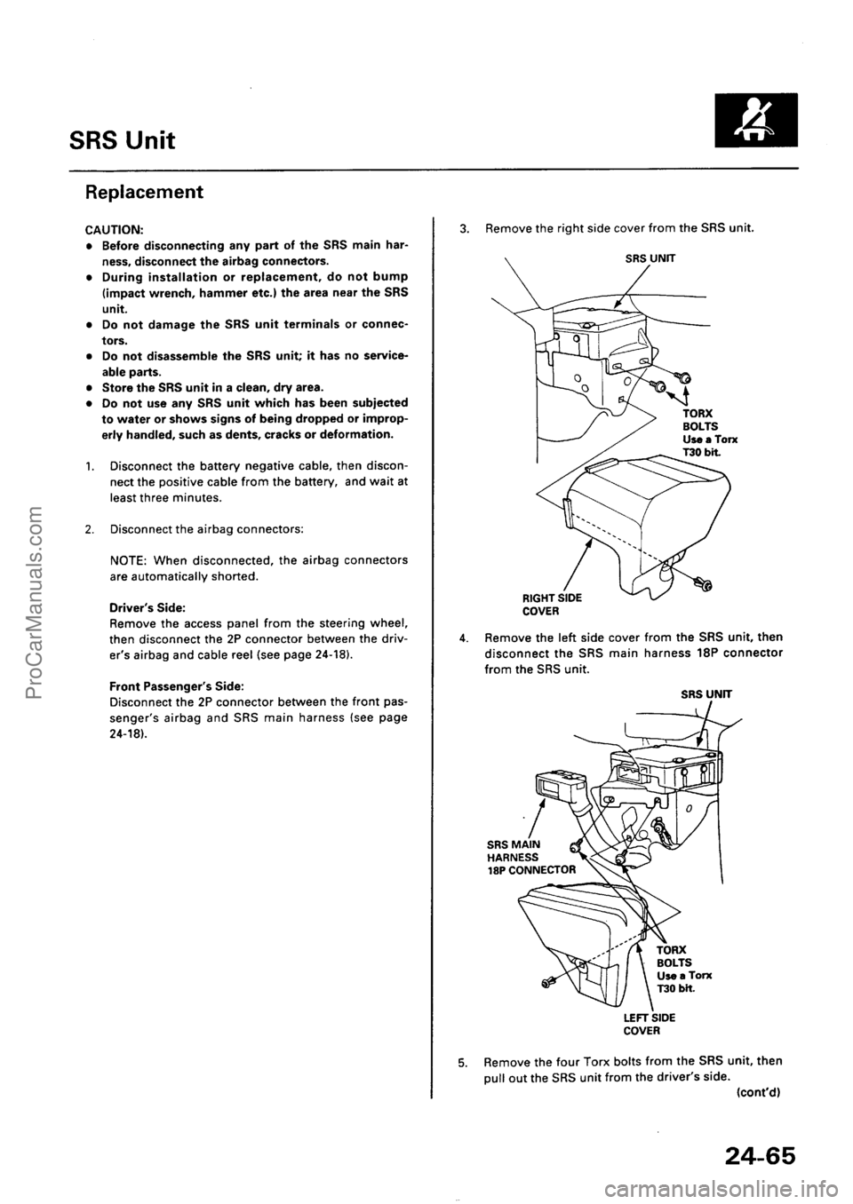 ACURA INTEGRA 1990  Service Repair Manual ProCarManuals.com 