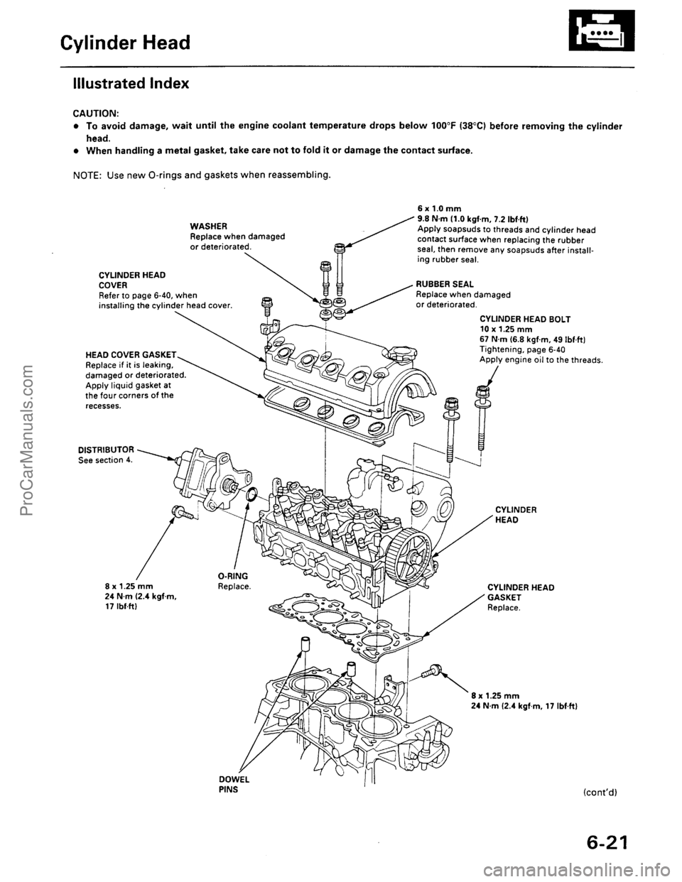 ACURA INTEGRA 1990  Service Repair Manual ProCarManuals.com 