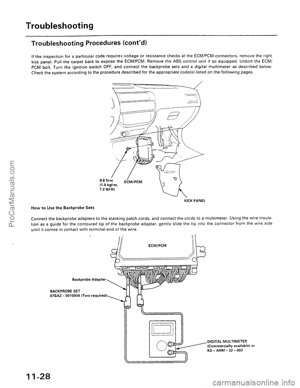 ACURA INTEGRA 1990  Service Repair Manual ProCarManuals.com 