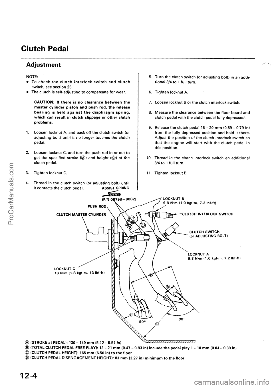 ACURA INTEGRA 1990  Service Repair Manual ProCarManuals.com 