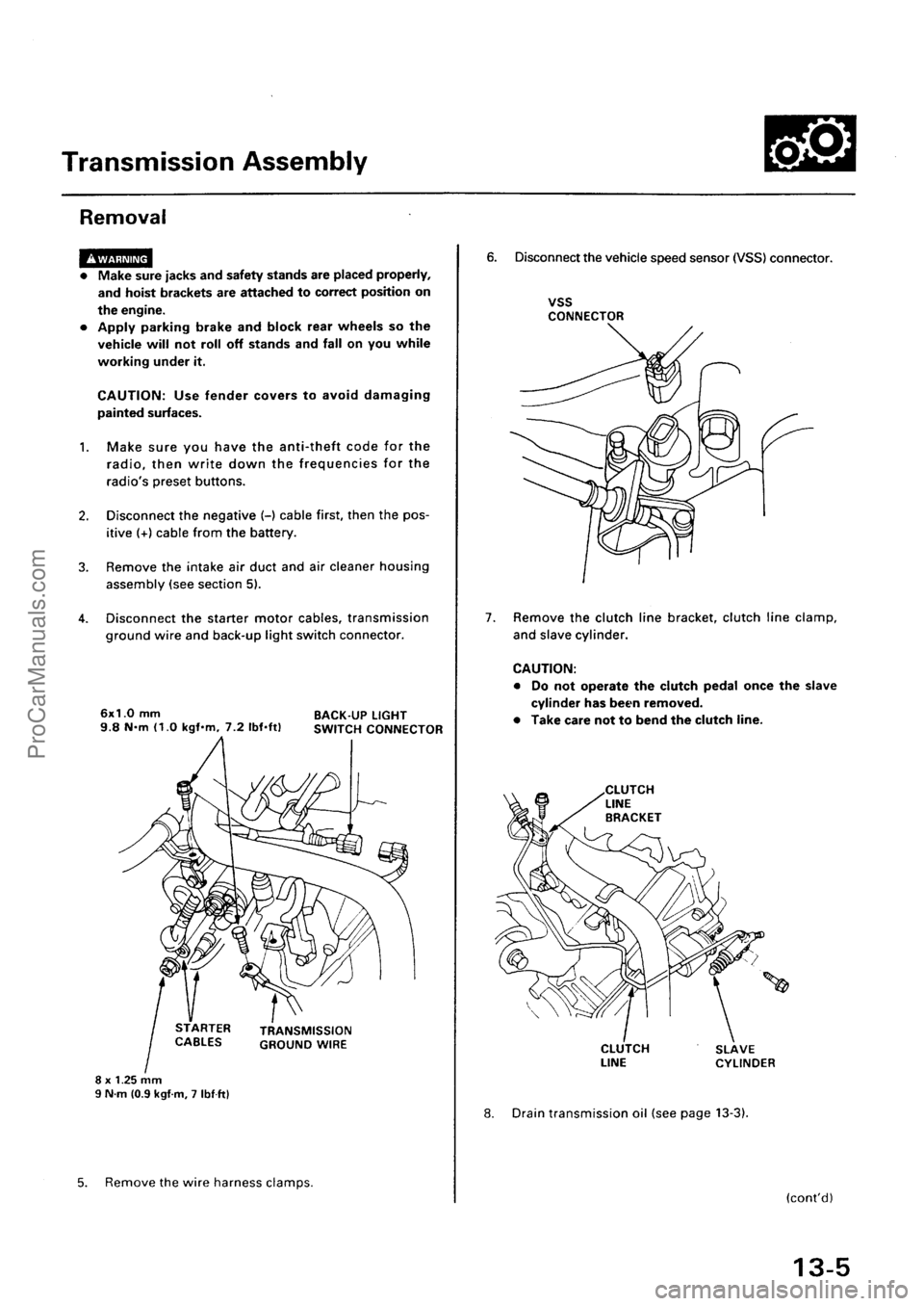 ACURA INTEGRA 1990  Service Repair Manual ProCarManuals.com 