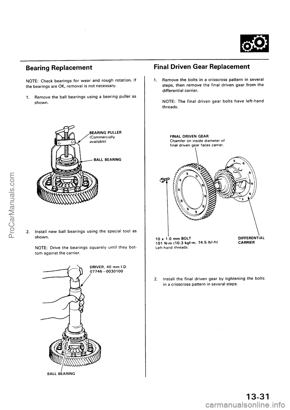 ACURA INTEGRA 1990  Service Repair Manual ProCarManuals.com 