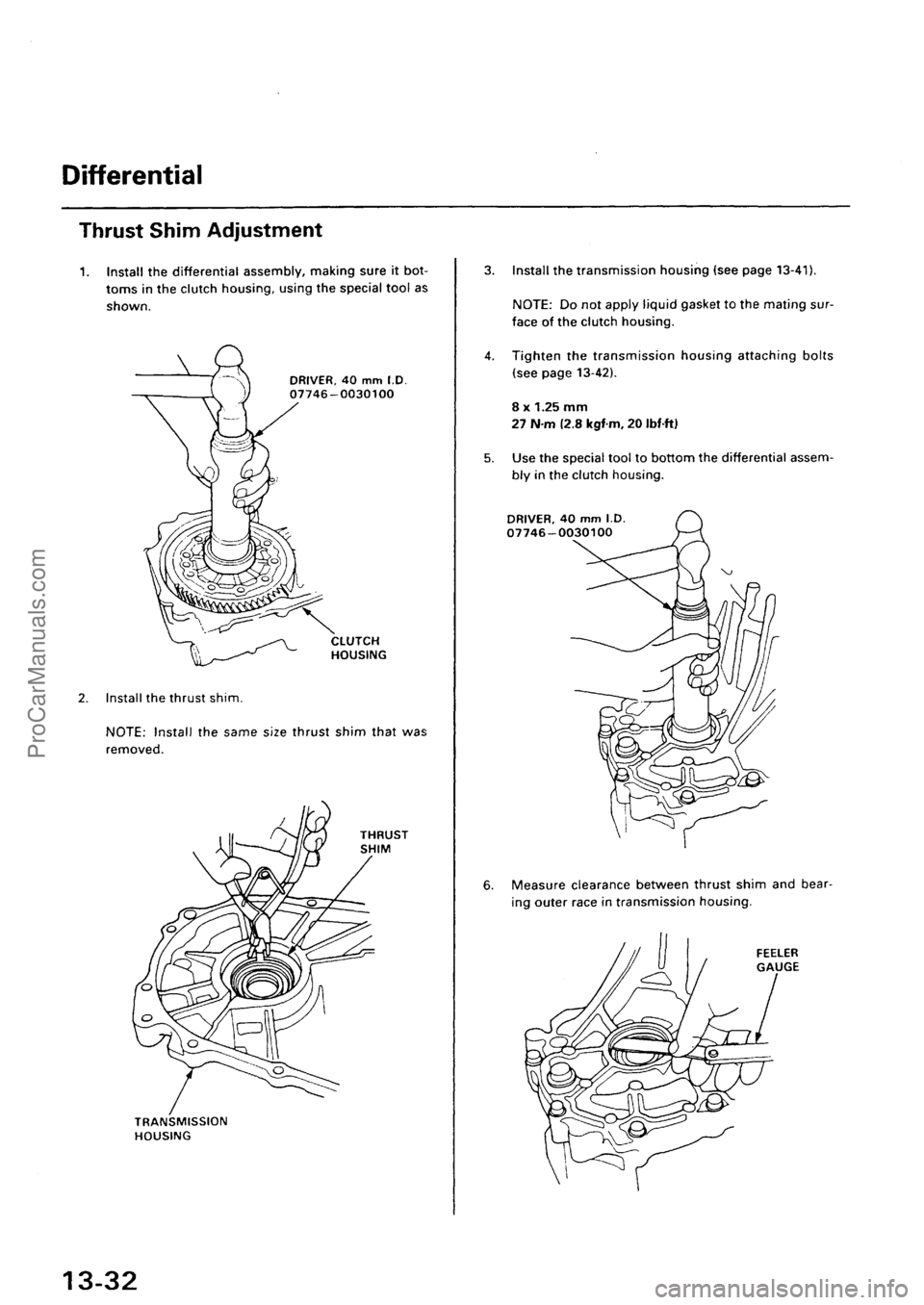 ACURA INTEGRA 1990  Service Repair Manual ProCarManuals.com 