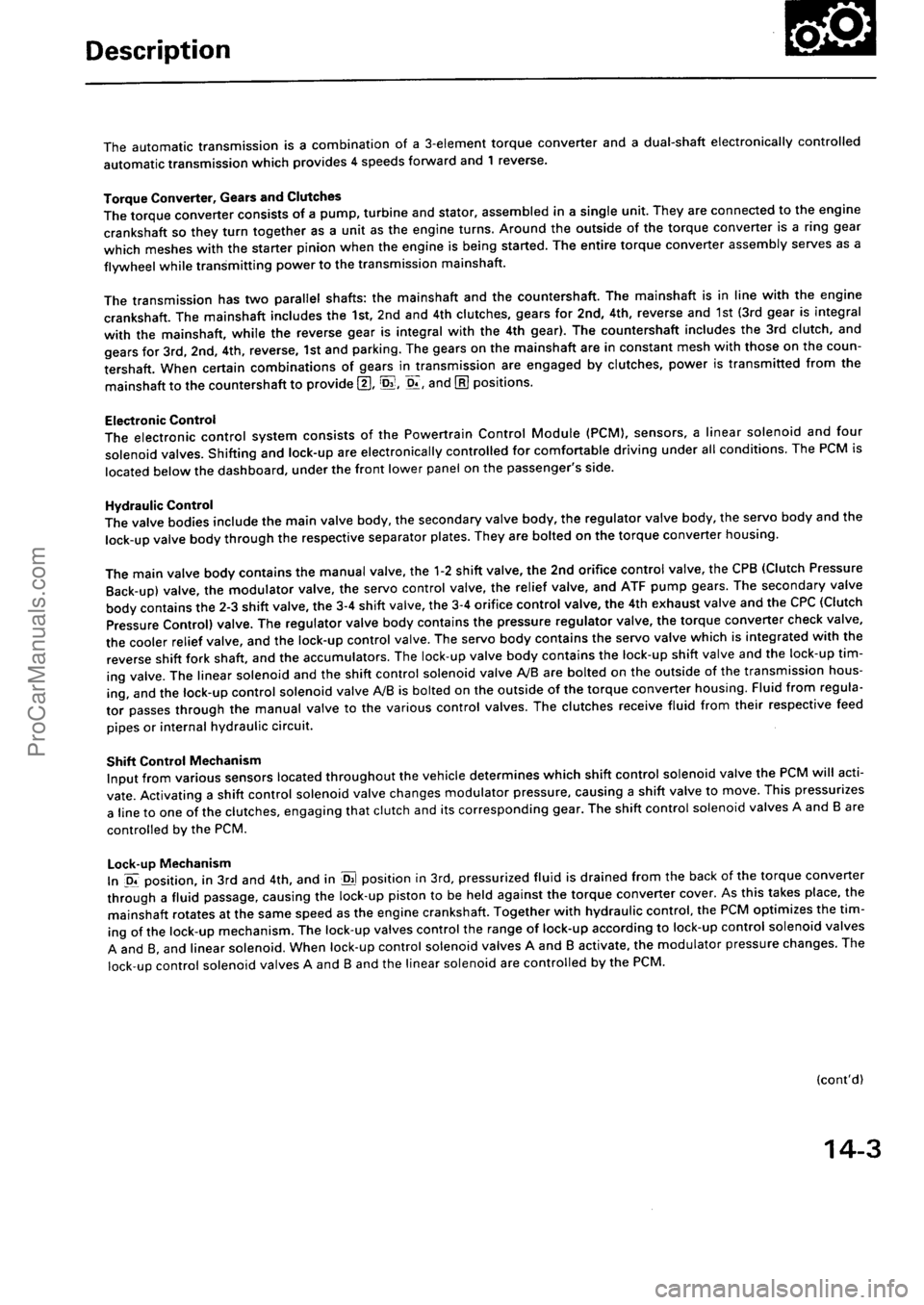 ACURA INTEGRA 1990  Service Repair Manual ProCarManuals.com 