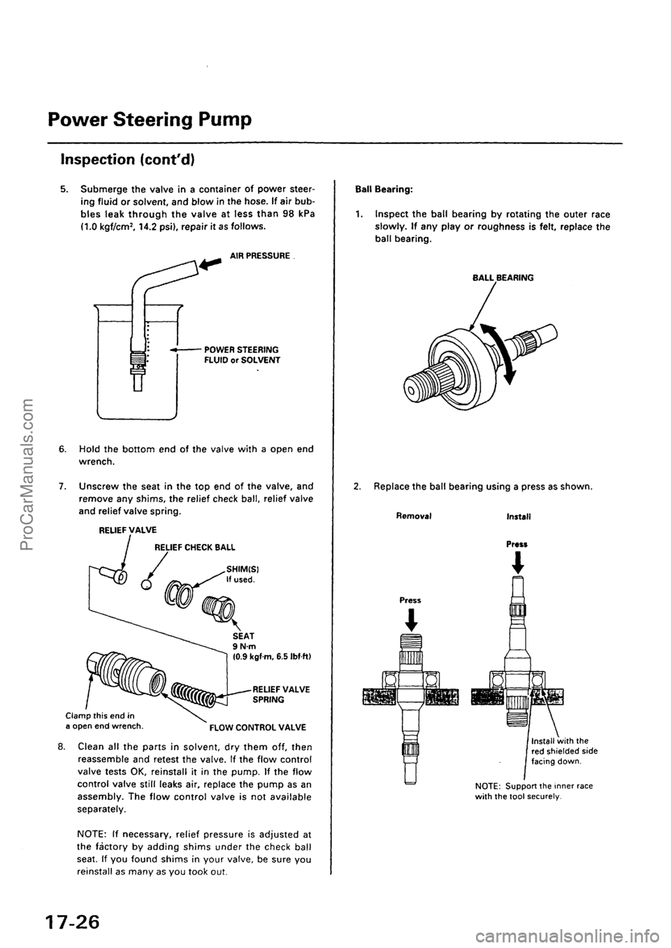 ACURA INTEGRA 1990  Service Repair Manual ProCarManuals.com 