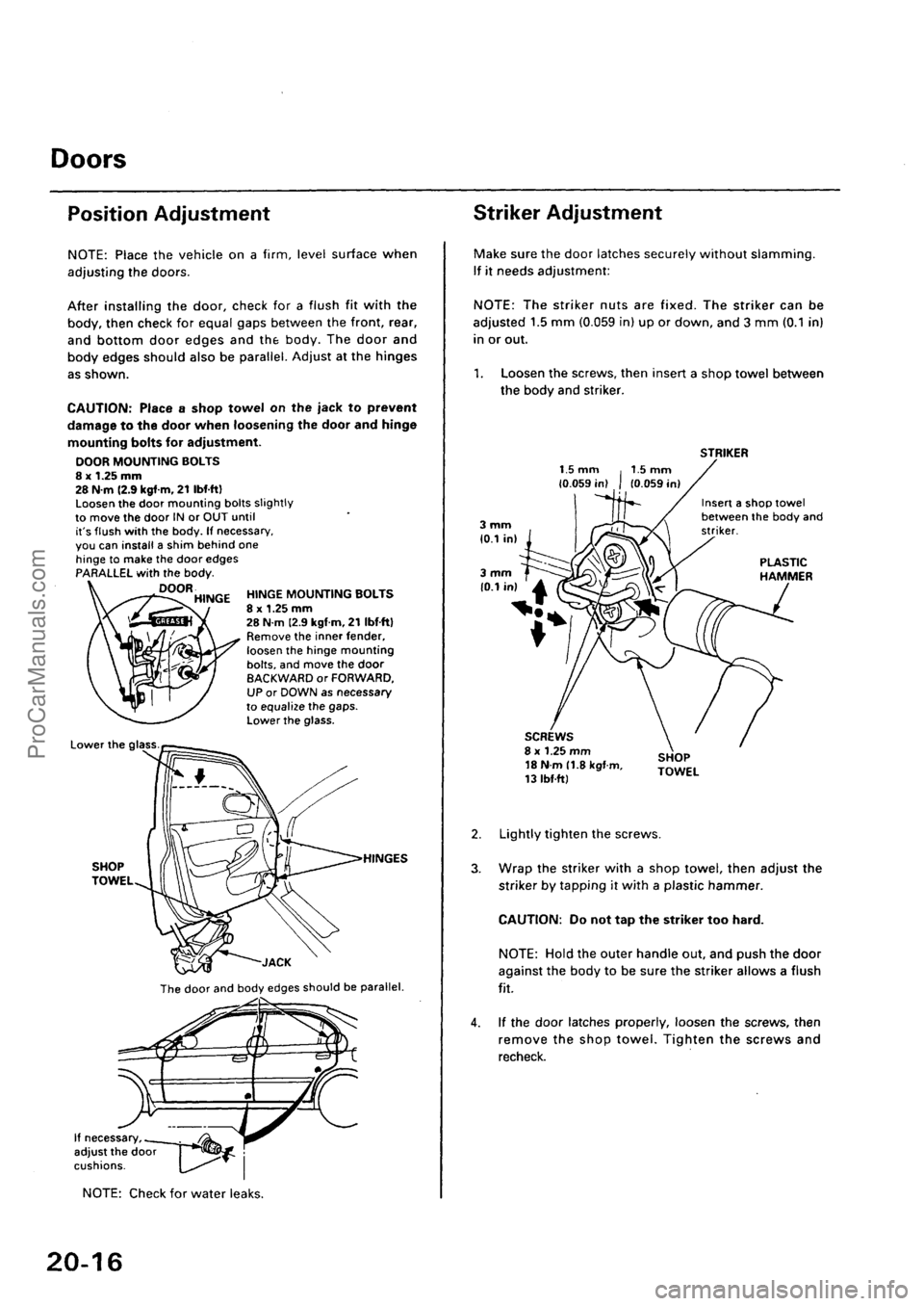 ACURA INTEGRA 1990  Service Repair Manual ProCarManuals.com 