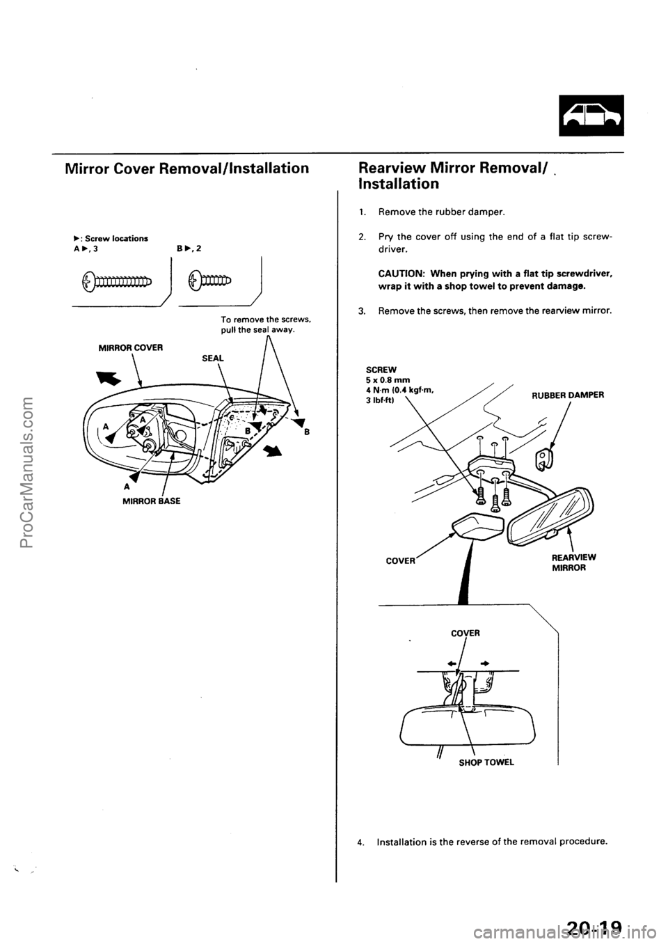 ACURA INTEGRA 1990  Service Repair Manual ProCarManuals.com 