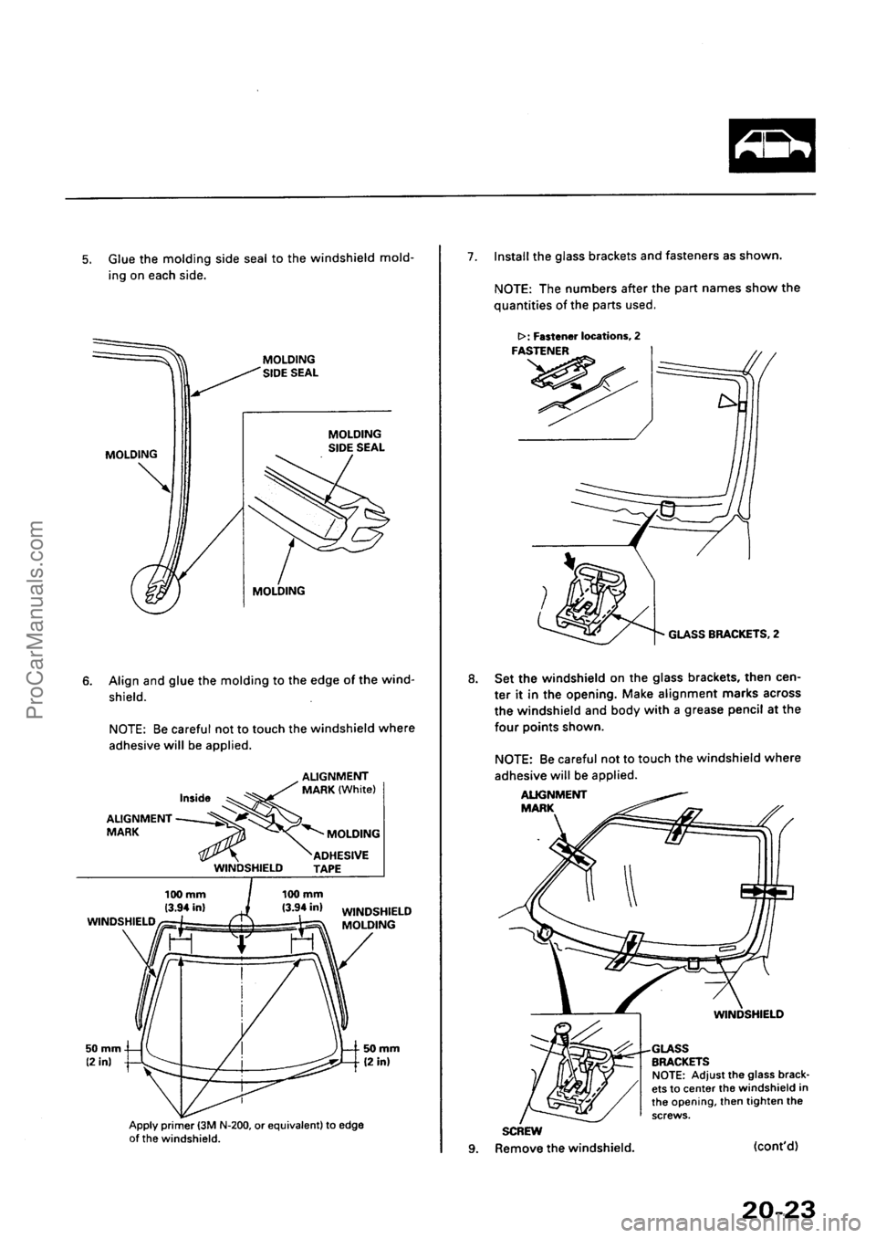 ACURA INTEGRA 1990  Service Repair Manual ProCarManuals.com 