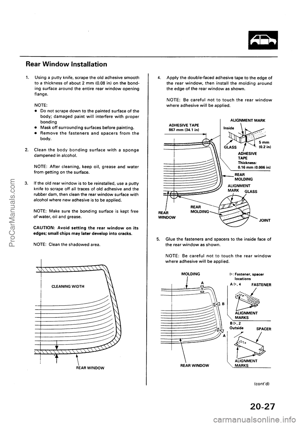 ACURA INTEGRA 1990  Service Repair Manual ProCarManuals.com 
