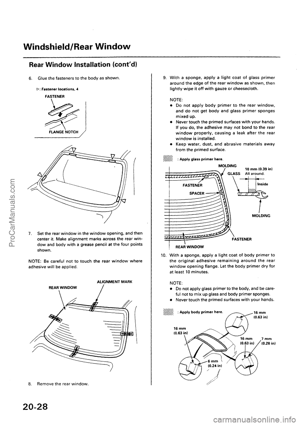 ACURA INTEGRA 1990  Service Repair Manual ProCarManuals.com 