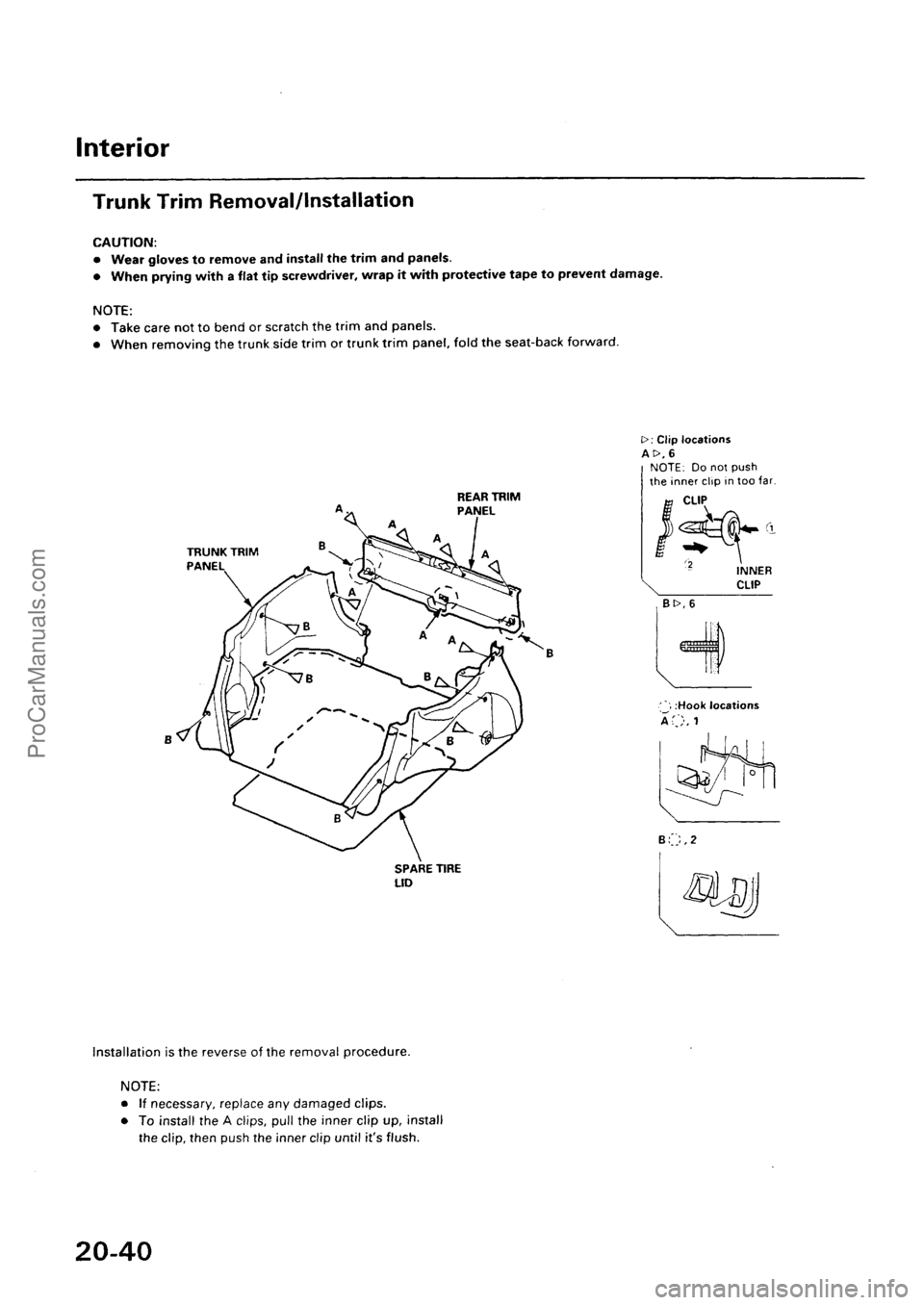 ACURA INTEGRA 1990  Service Repair Manual ProCarManuals.com 