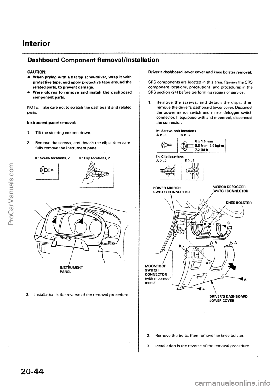 ACURA INTEGRA 1990  Service Repair Manual ProCarManuals.com 
