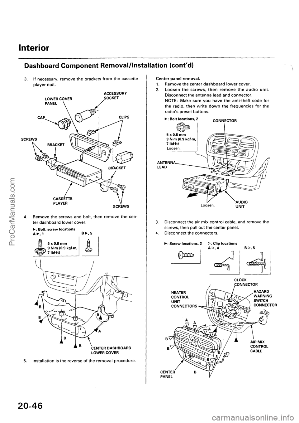 ACURA INTEGRA 1990  Service Repair Manual ProCarManuals.com 