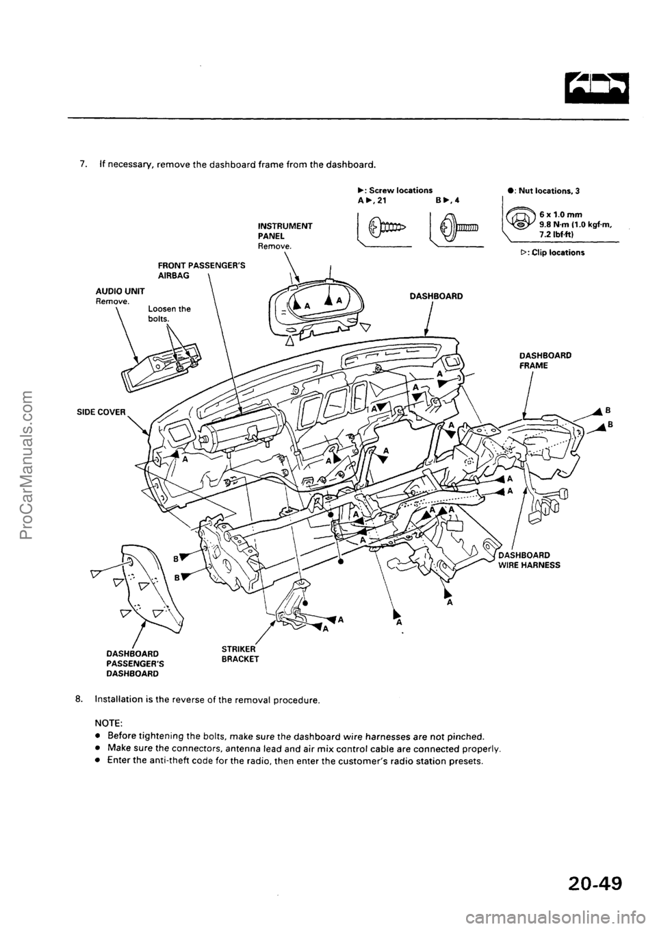 ACURA INTEGRA 1990  Service Repair Manual ProCarManuals.com 