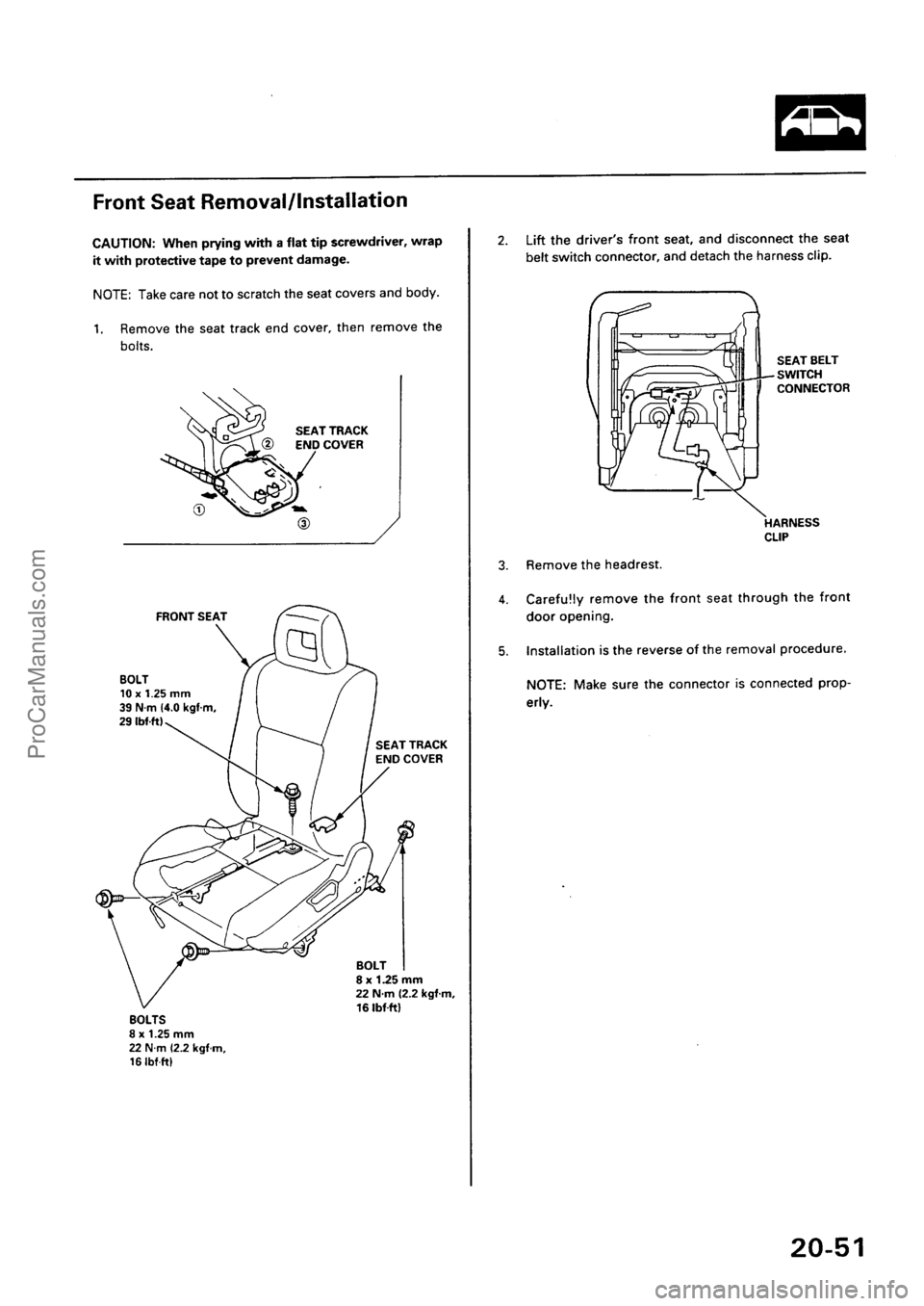ACURA INTEGRA 1990  Service Repair Manual ProCarManuals.com 