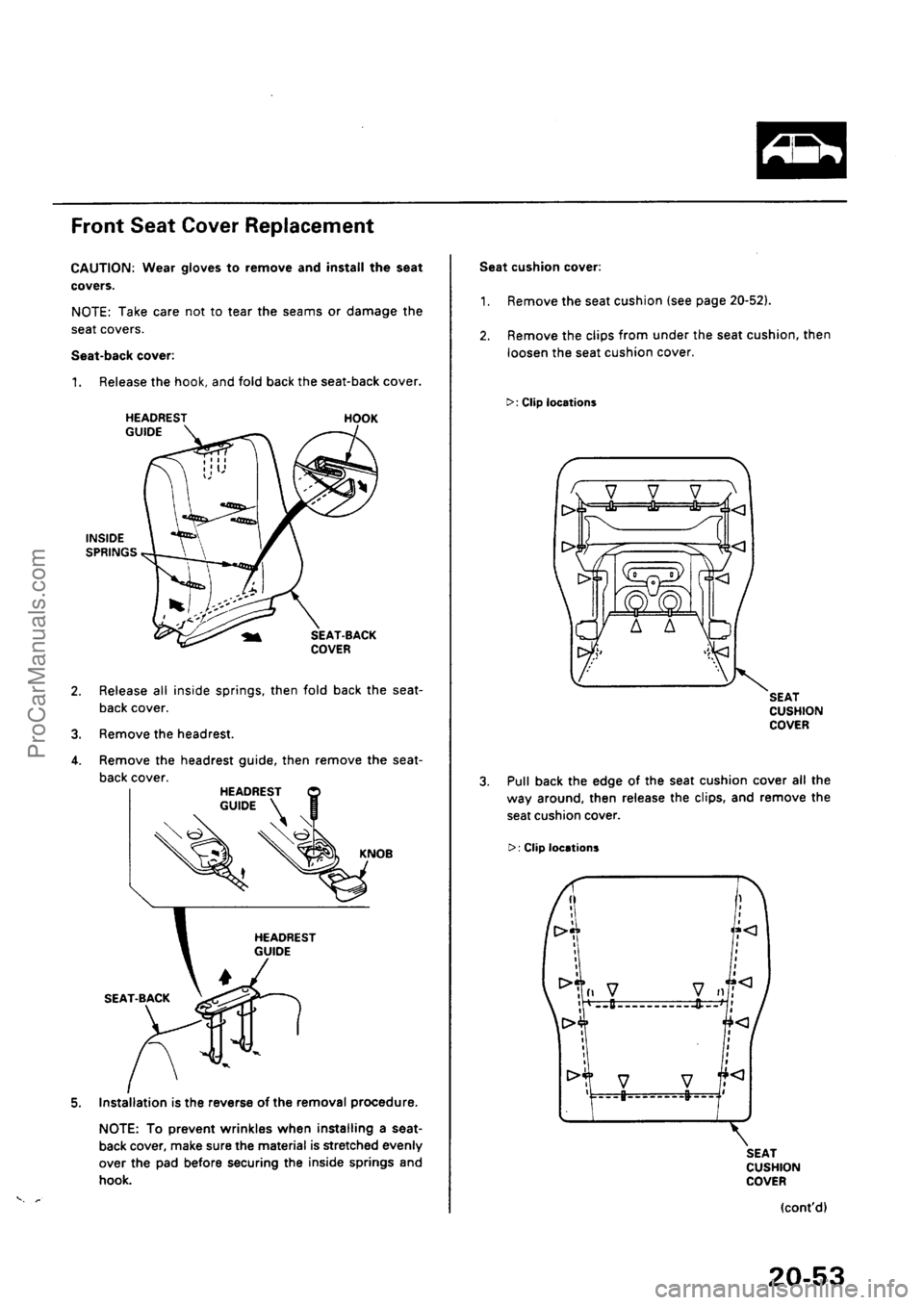 ACURA INTEGRA 1990  Service Repair Manual ProCarManuals.com 