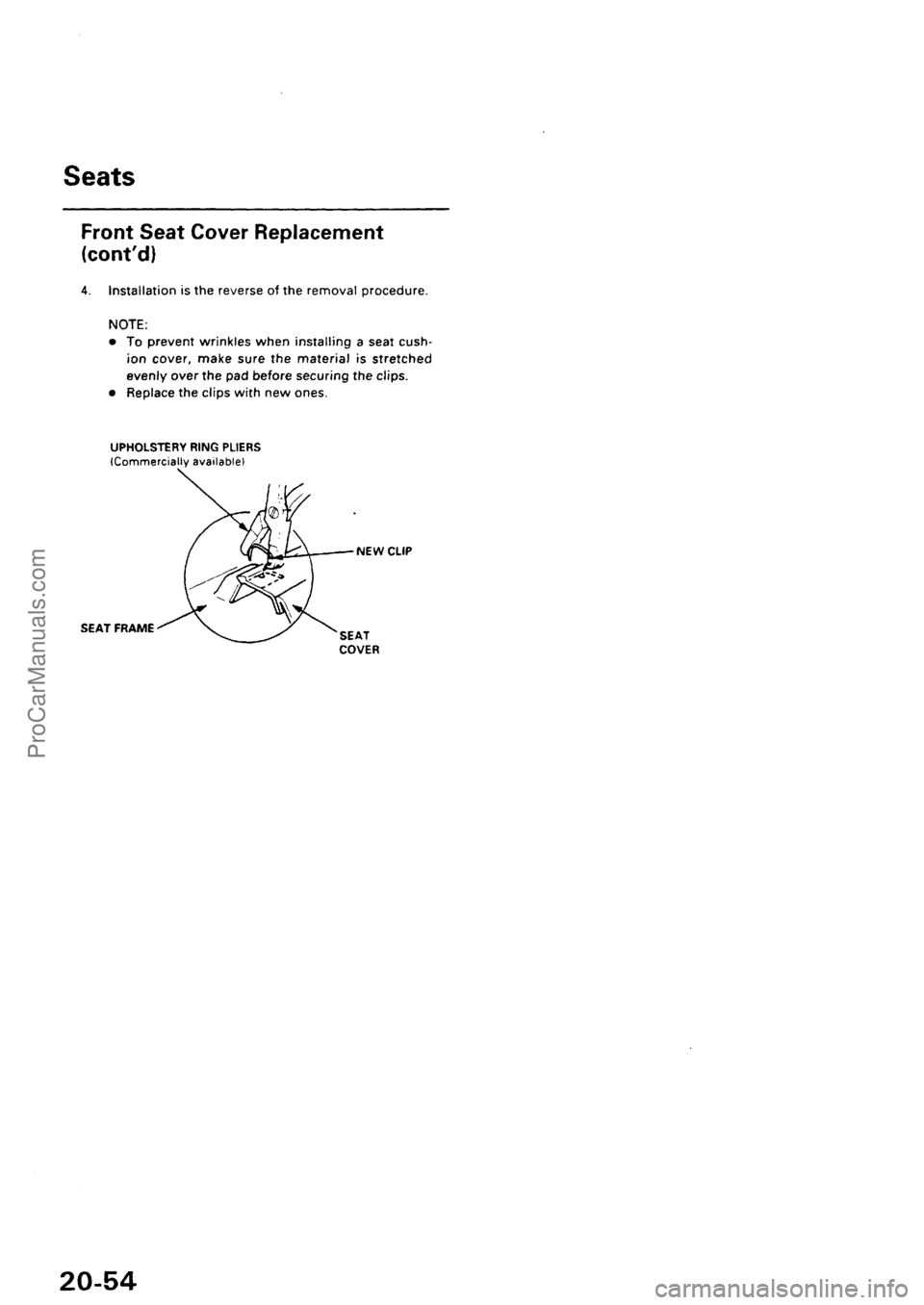 ACURA INTEGRA 1990  Service Repair Manual ProCarManuals.com 