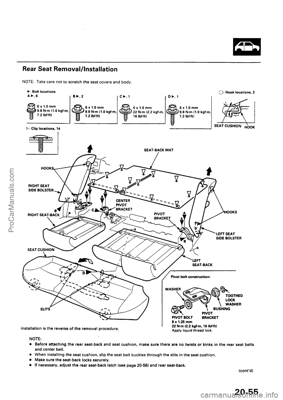 ACURA INTEGRA 1990  Service Repair Manual ProCarManuals.com 