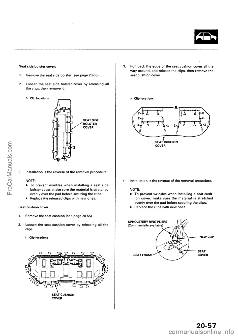 ACURA INTEGRA 1990  Service Repair Manual ProCarManuals.com 