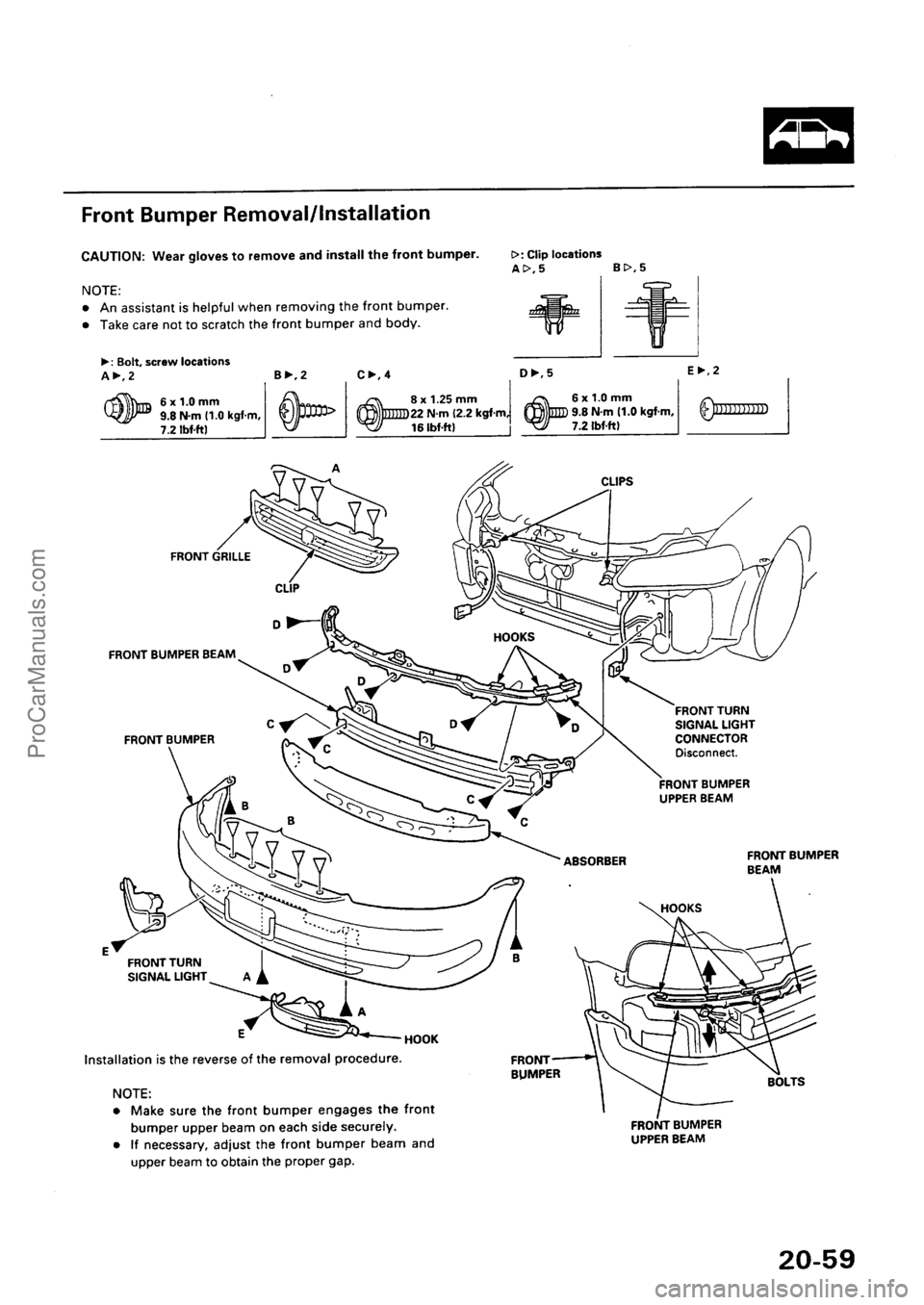 ACURA INTEGRA 1990  Service Repair Manual ProCarManuals.com 