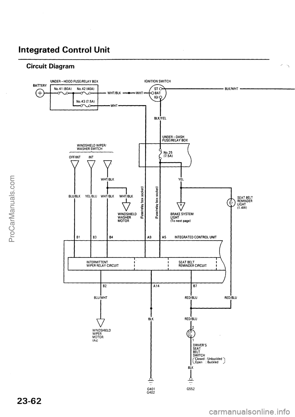 ACURA INTEGRA 1990  Service Repair Manual ProCarManuals.com 