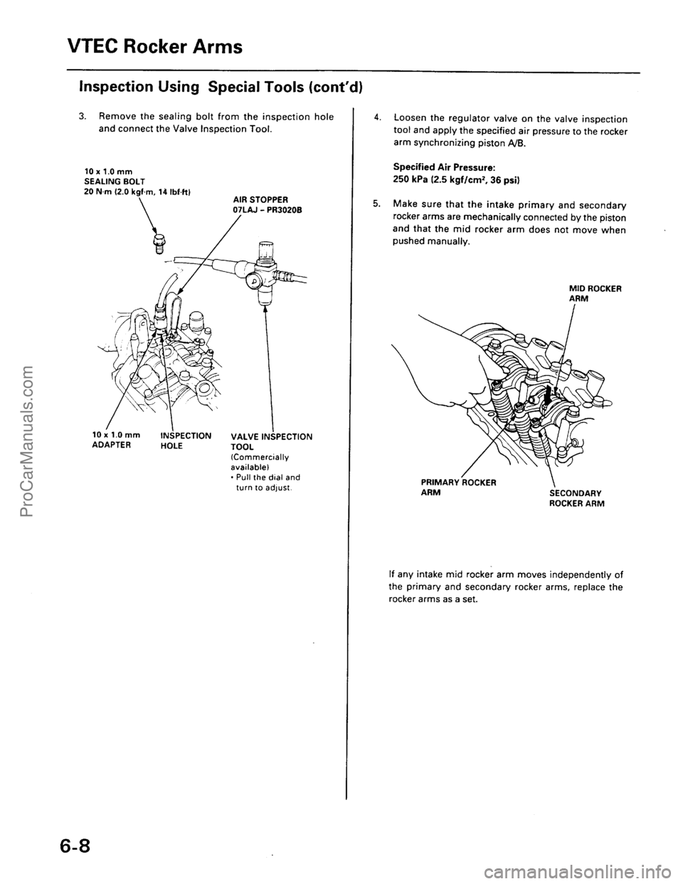 ACURA INTEGRA 1990  Service Repair Manual ProCarManuals.com 