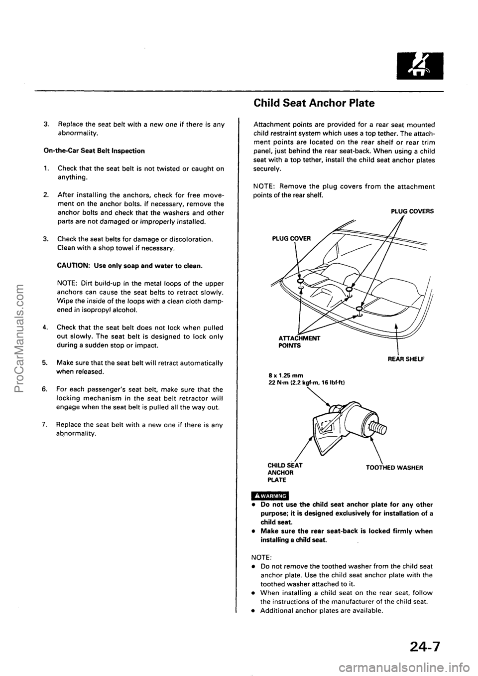 ACURA INTEGRA 1990  Service Repair Manual ProCarManuals.com 