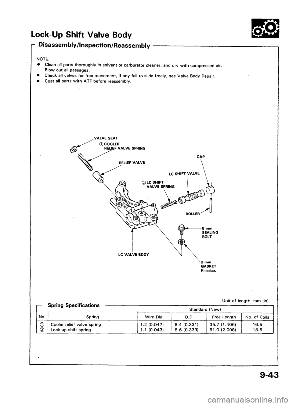 ACURA LEGEND 1998  Service Repair Manual 
