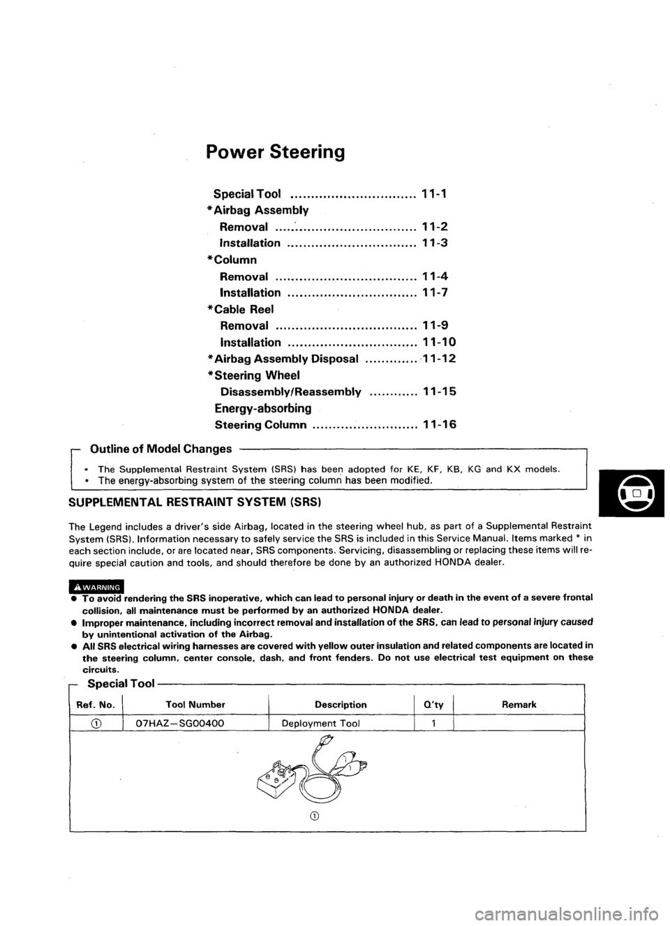 ACURA LEGEND 1998  Service Repair Manual 