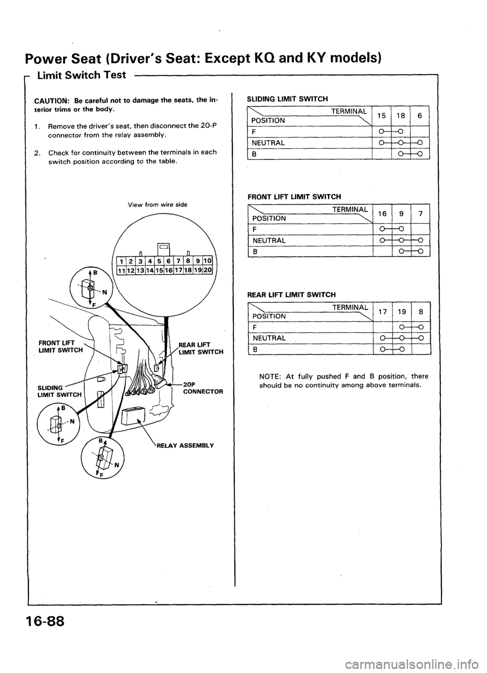 ACURA LEGEND 1998  Service Repair Manual 